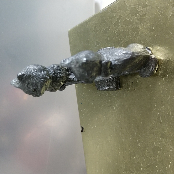 🐆❤️Two Kittens On Pewter Seesawing Vintage Numbered On Bottom by Spoontiques - Picture 3 of 10